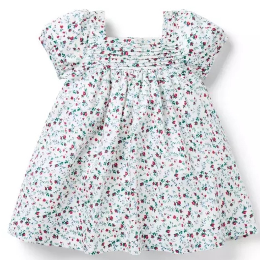 JANIE AND JACK - BABY DITSY FLORAL PUFF SLEEVE DRESS *NWT